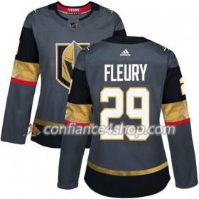 Adidas Maillot de Hockey Vegas Golden Knights Marc-Andre Fleury 29 2017-2018 Gris Authentic - Femme